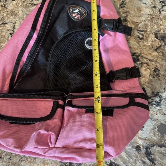 NexPak Tactical Sling Shoulder Hiking Backpack Pink Black Crossbody Travel 21” - Picture 12 of 14